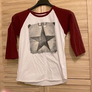 Converse 3/4 Sleeve Baseball Tee